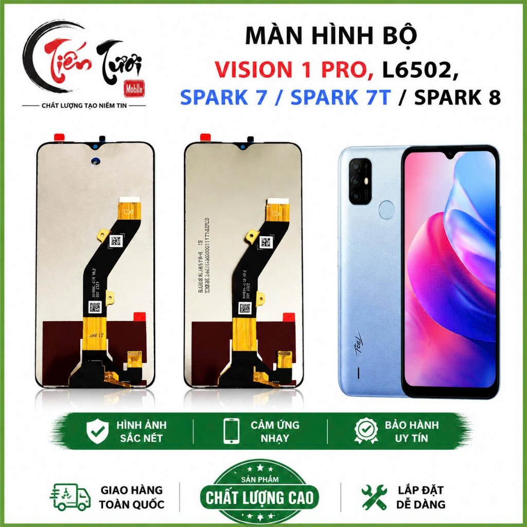 Màn hình bộ vision 1 Pro, l6502,spark 7/ spark 7t/ spark 8,mới