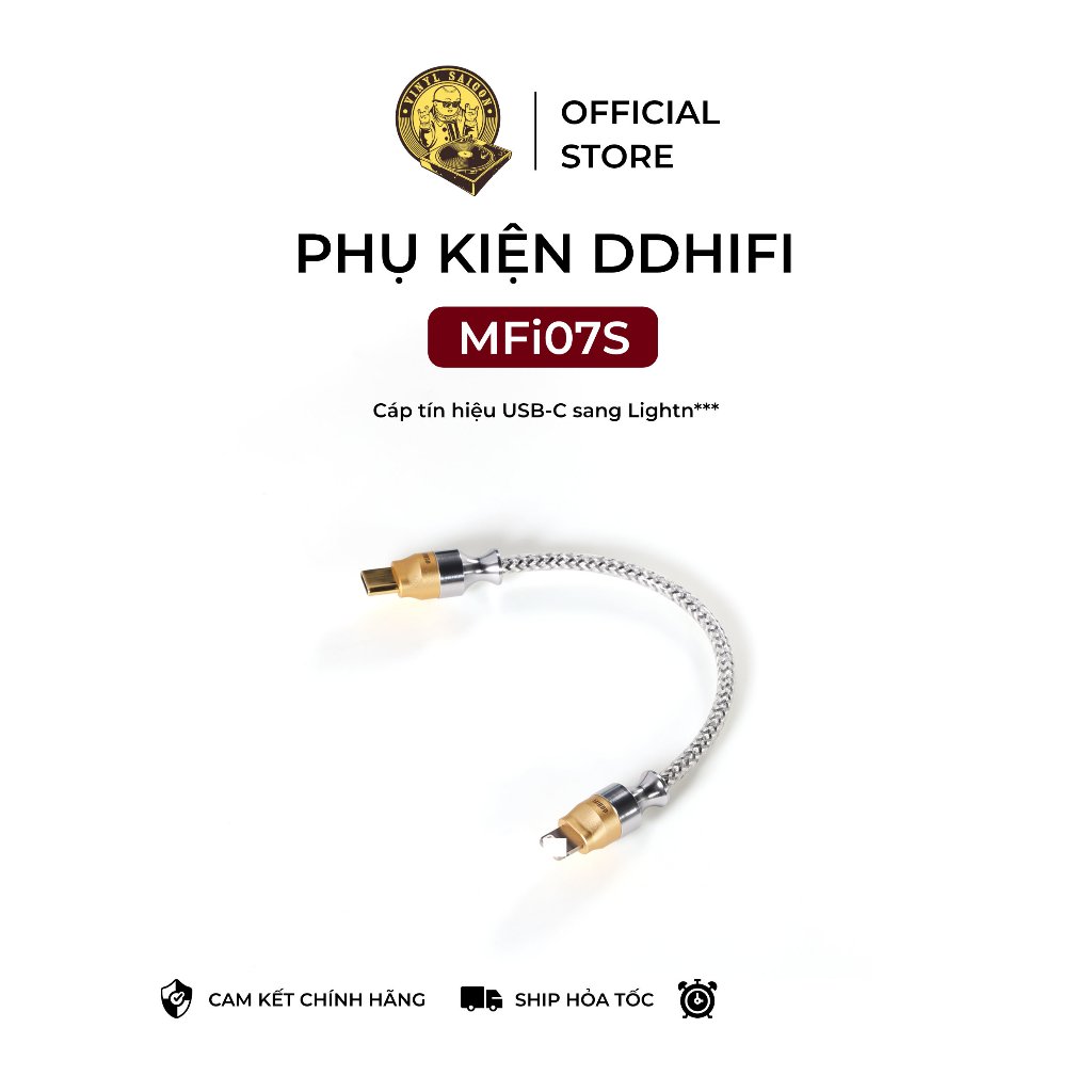 Cáp tín hiệu âm thanh DDHIFI MFi07S | USB-C sang Lightn***