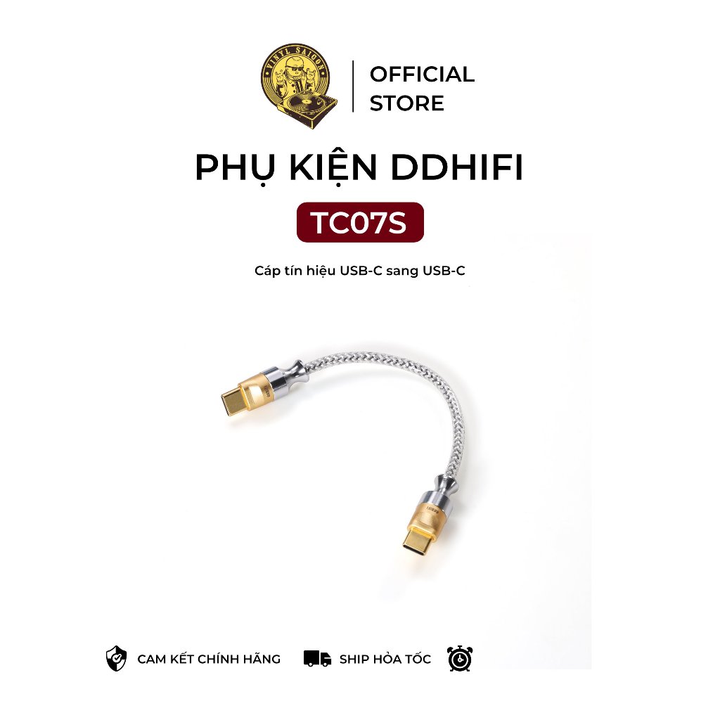 Cáp tín hiệu âm thanh DDHIFI TC07S | USB-C sang USB-C