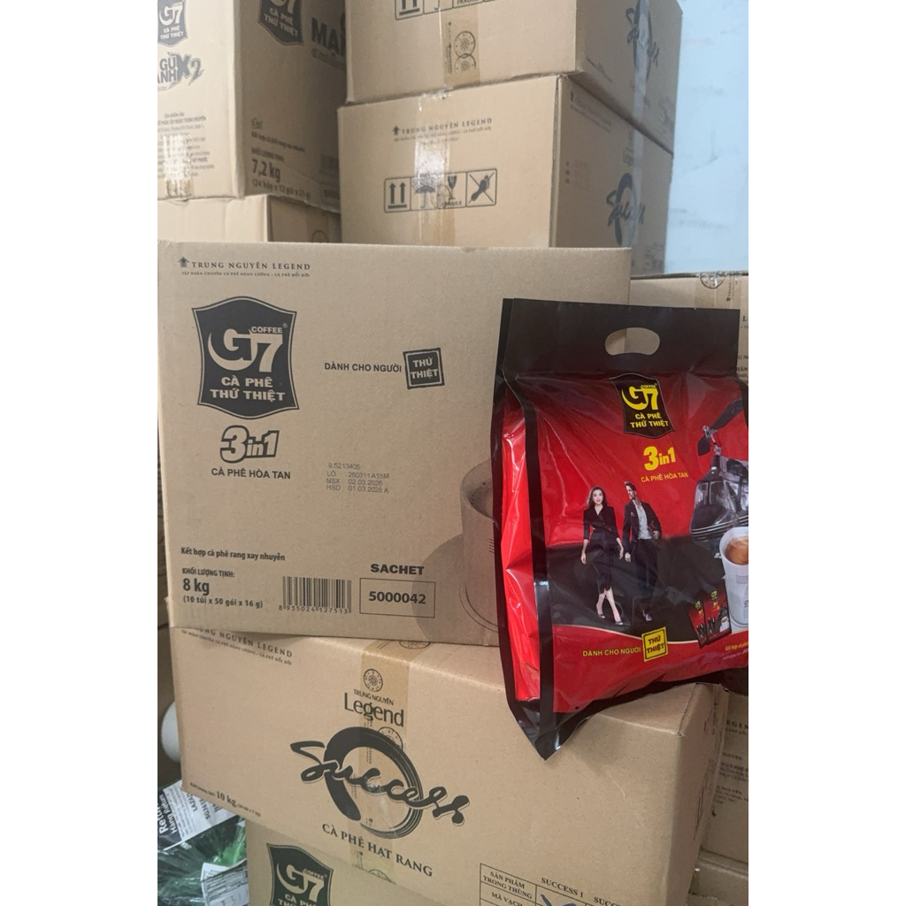 1 THÙNG_ G7B50_Cà phê Trung Nguyên G7 3in1 (50gói/ bịch * 10 gói)