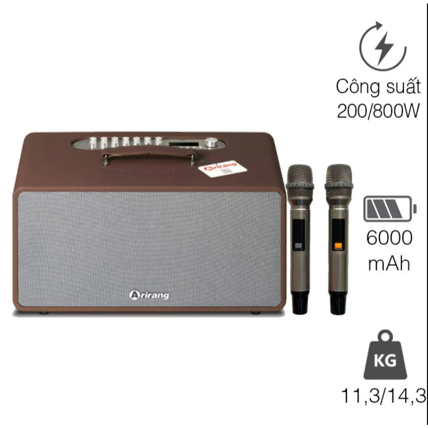 Loa Arirang MB2 Pro+ Plus, Công Suất 200W, Bass 16.5 cm