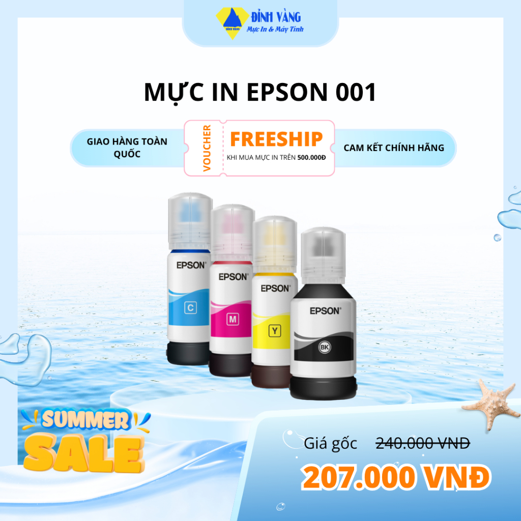 Mực in Epson 001 (Mực máy in Epson L14150, L4260/ L4150/ L6260/ L6160/ L6170/ L6270...)