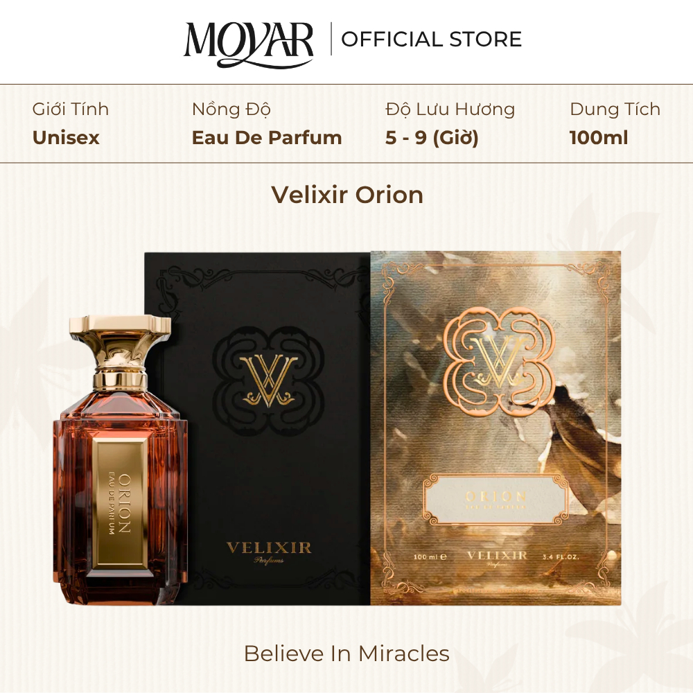 Nước Hoa Velixir Orion EDP | Nước Hoa Unisex | Moyar Perfume