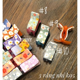 Kẹp tóc - Cặp tóc càng cua 3 - 5 răng in hoa Honey