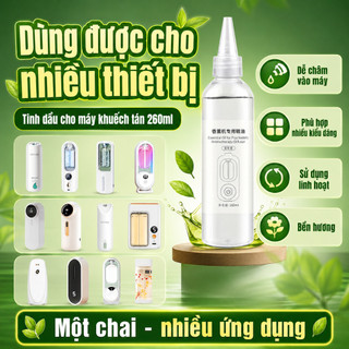 Chai tinh dầu chiết 260ml cho máy xịt thơm phòng chiết xuất thực vậ Phù hợp với hầu hết các máy khuếch tán tinh dầu