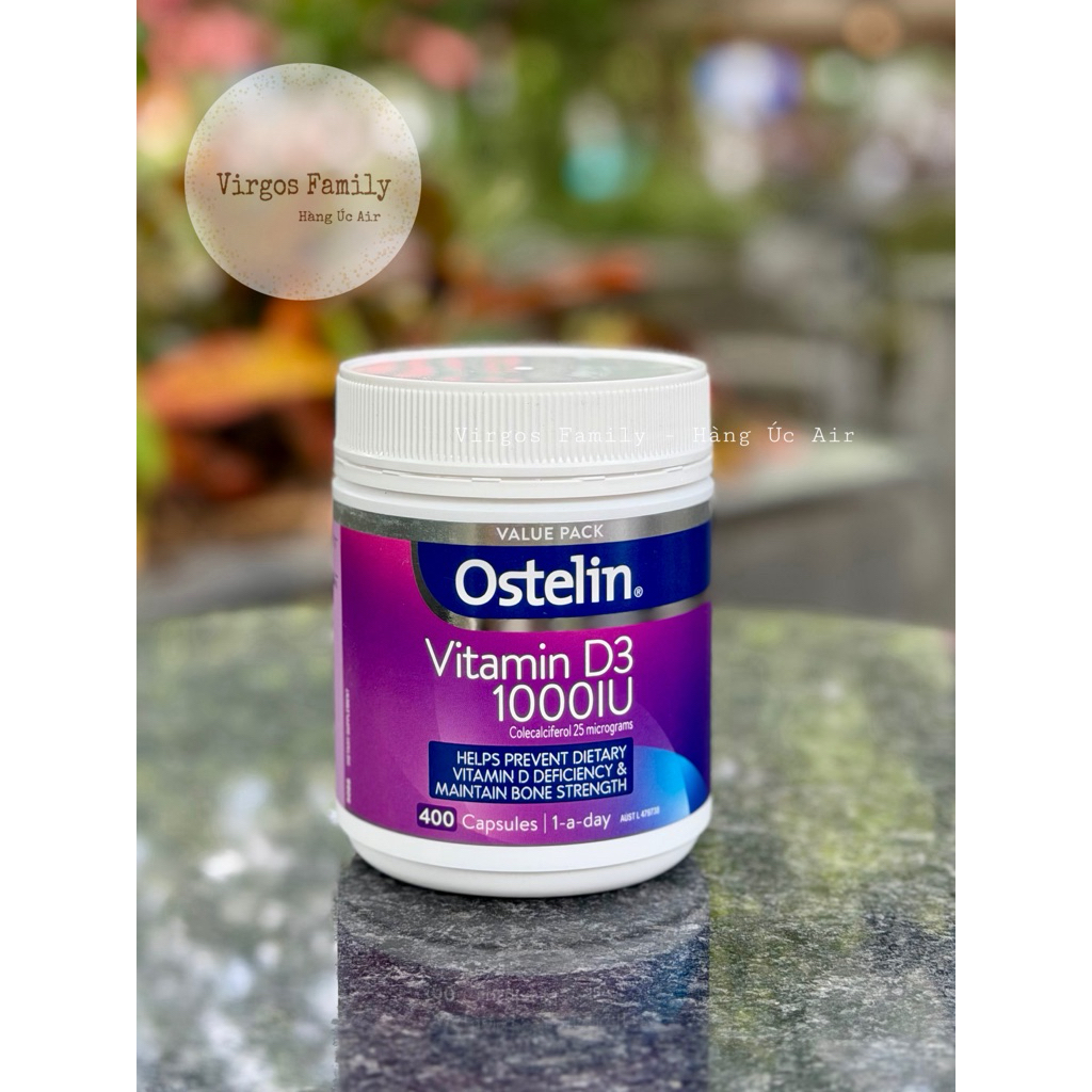 Ostelin Vitamin D3 1000IU 400 viên