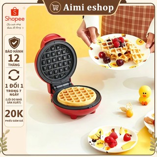 (Có sẵn hàng) Máy làm bánh waffle Cao cấp Máy Nướng Bánh Mini Bánh Tổ Ong-BH 12 tháng