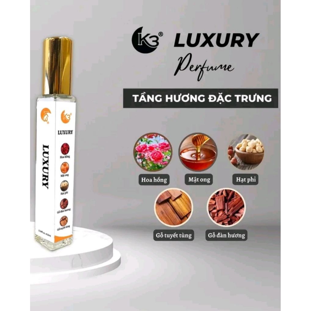 Nước Hoa LuxuRy 10ml Siêu cấp Lưu hương 3 ngày
