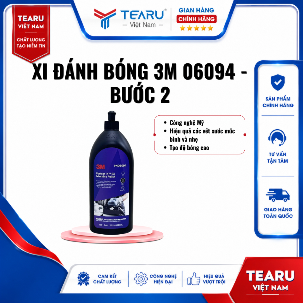 [Chính hãng 3M] SÁP ĐÁNH BÓNG 3M 06094 – BƯỚC 2 (946ML)