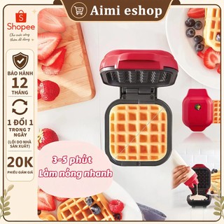 Aimi Máy làm bánh waffle Tổ ong 650W Khuôn vuông máy làm bánh kẹp