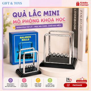 Quả lắc MINI mô phỏng định luật Newton KIDDIE CORNER đồ chơi khoa học trang trí bàn học bàn làm việc