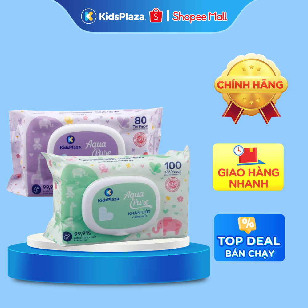 Khăn ướt tinh khiết KidsPlaza 80/100 pcs