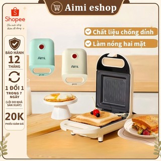 Máy Nướng Bánh Mì Sandwich Aimi Kẹp Làm Nóng 2 Mặt Rán Trứng Làm Đồ Ăn Sáng Nhanh Chóng Tiện Lợi