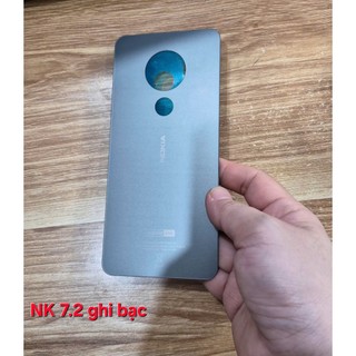 Nắp lưng Nokia 7.2 xịn (đen, xanh, ghi bạc, trắng bạc)