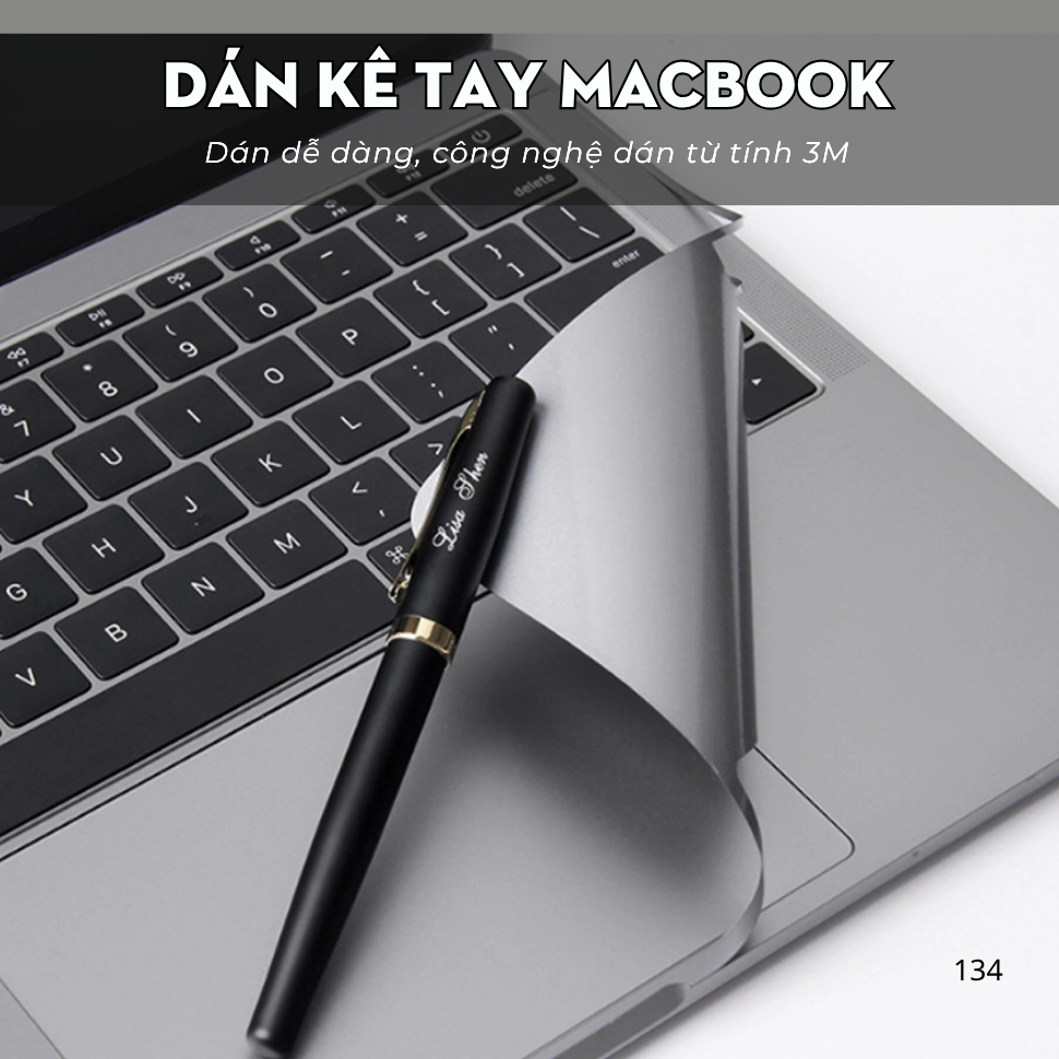 Combo Dán Kê Tay Kèm Trackpad MacBook JRC Chất Liệu 3M , Chống Xước Tránh Vân Tay