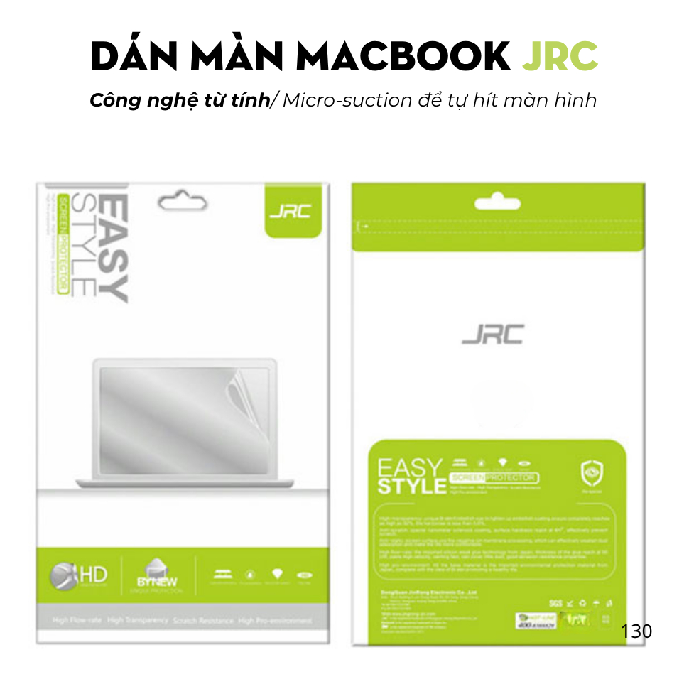 Dán Màn Hình MacBook Pro 14 16 Air M1 M2 M3 M4 Tự Hít Từ Tính JRC Không Cần Keo Chống Lóa Tháo Rờ