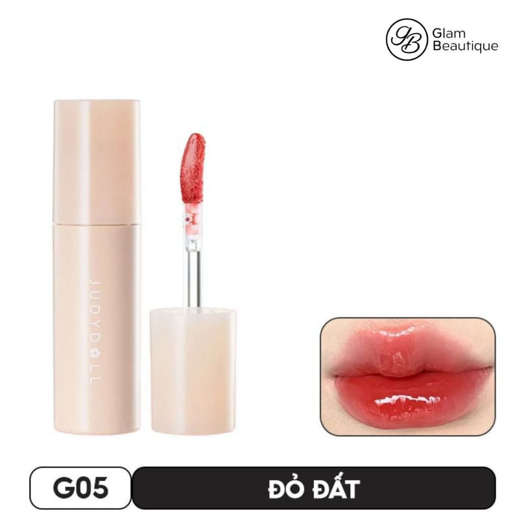 Son Tint Bóng Thuần Chay Judydoll Glazed Lip Gloss 2.8g (Màu G02, G03, G04, G05) - Glam Beautique
