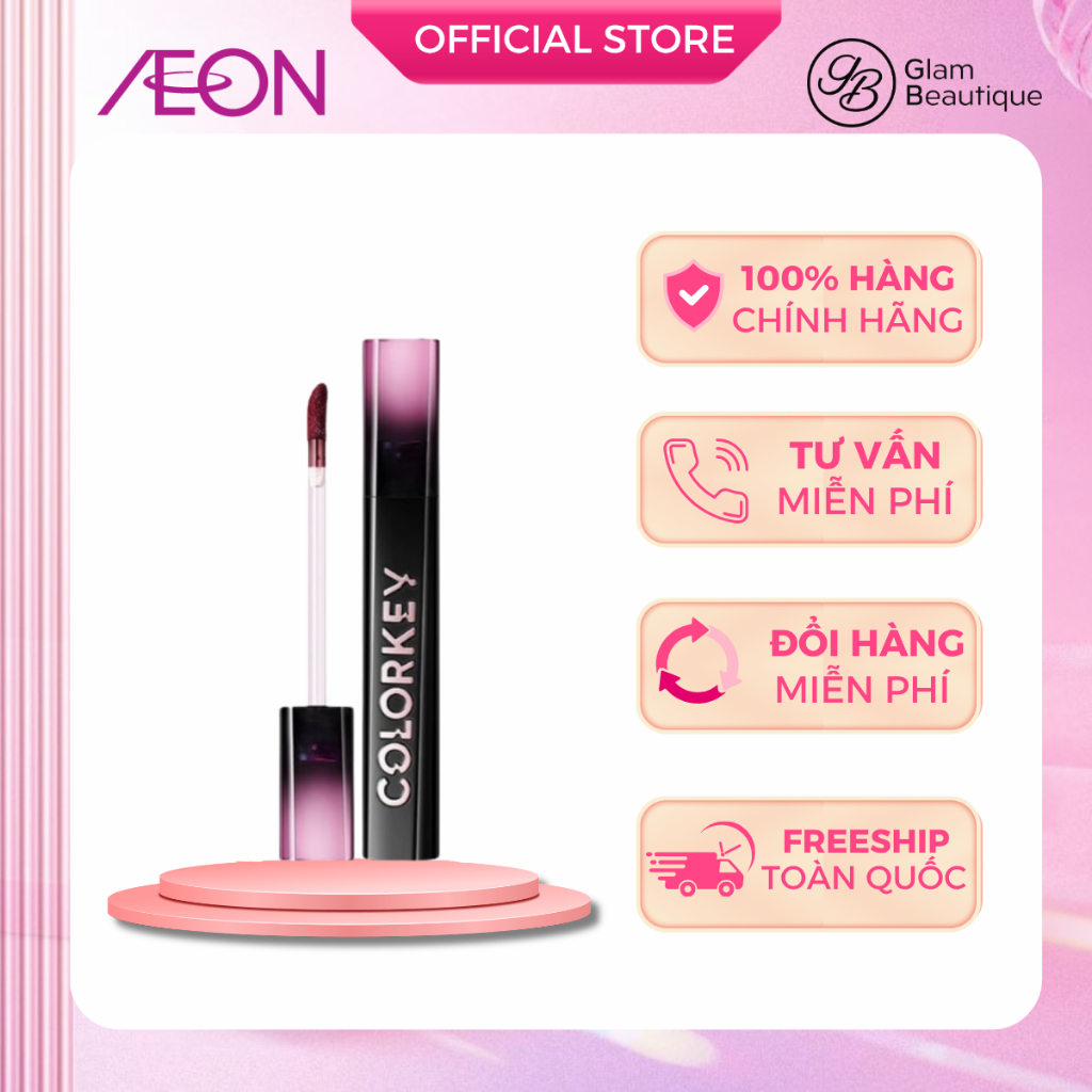 Son Bóng Dạng Thạch Colorkey Airy Lip Mirror Series 2.5g (Màu R702, R704, R715, R738) Glam Beautique