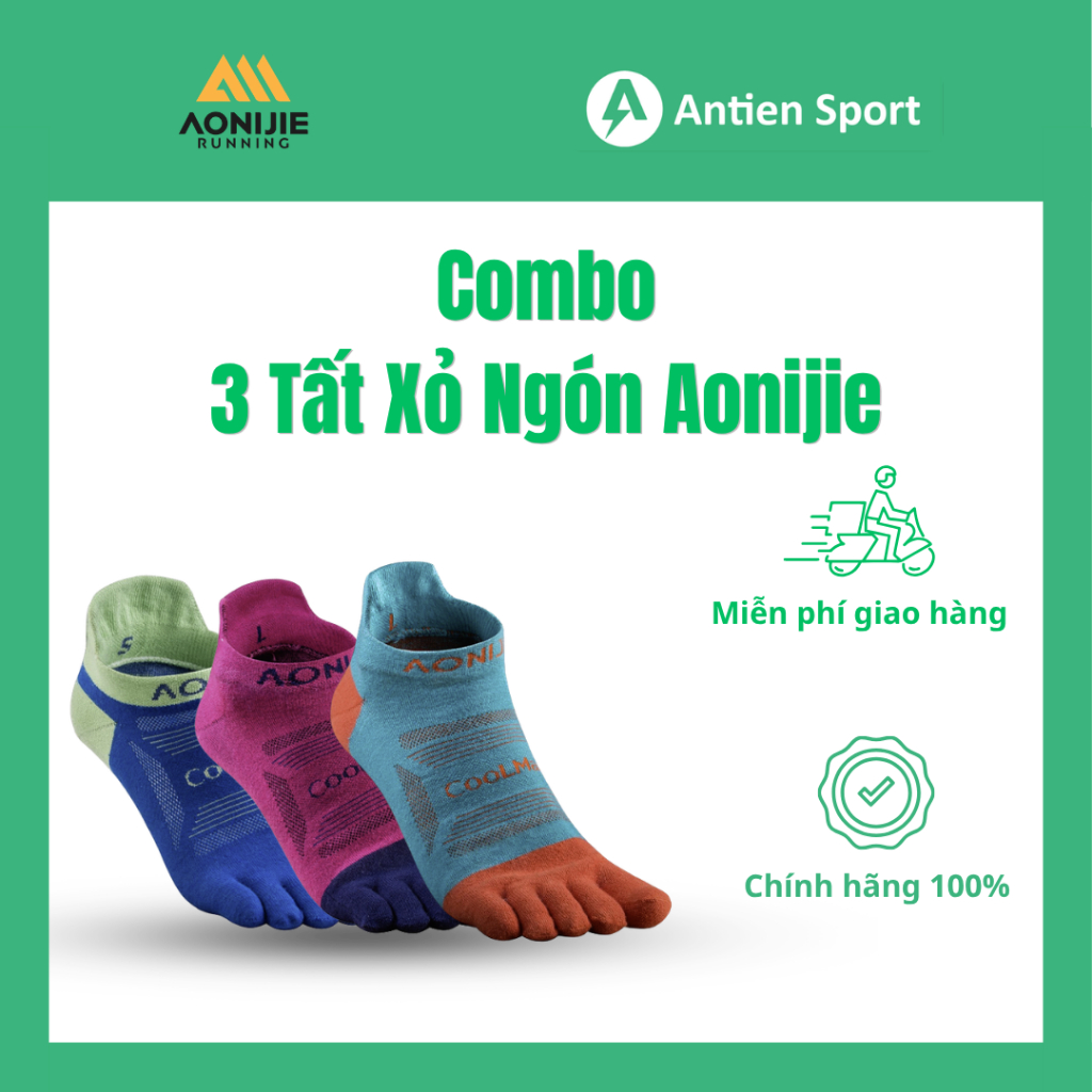 Tất Xỏ Ngón Aonijie E4801 ( 3 đôi/set )