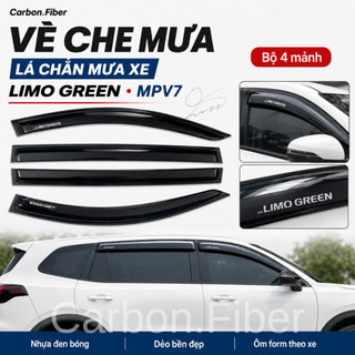 Vè Che Mưa Xe Limo Green MPV7 Cao Cấp Viền Nhựa Dẻo Chống Tạt Nước Lá Chắn Mưa