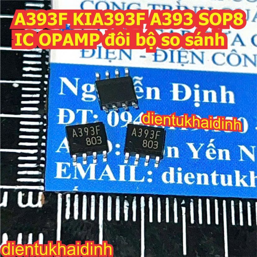 5 con A393F KIA393F A393 SOP8 IC OPAMP đôi bộ  so sánh kde1174