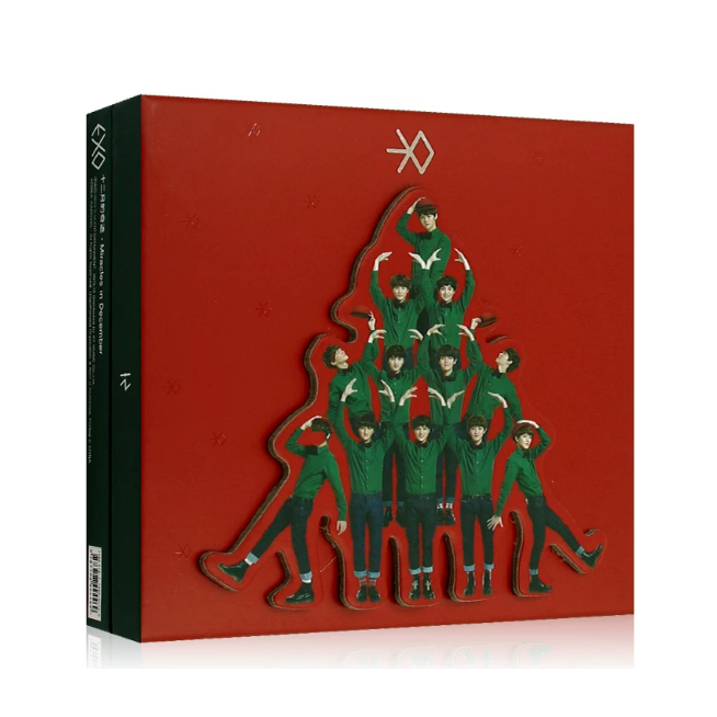 ✨ Album EXO-M Miracles in December Chinese Ver CD Photobook Lyric Book 2 Photocard Chính Hãng