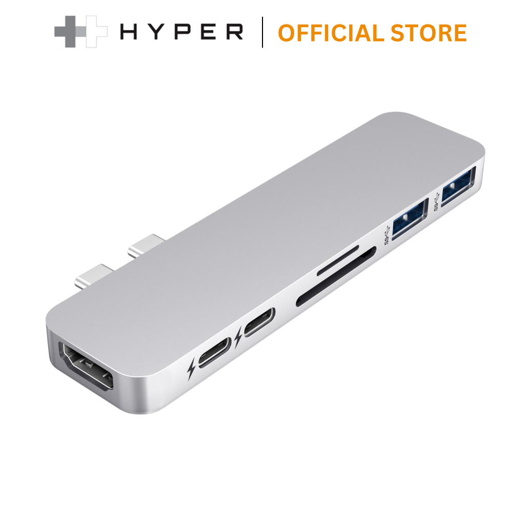 Cổng chuyển HyperDrive 7-in2- USB-C Thunderbolt 3 Hub dành cho MacBook Pro/Air (GN28B)