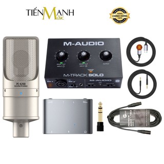 [Cao Cấp] Full Bộ Mic Hát Live Stream Thu Âm Micro Takstar PC-K200 & Sound Card Livestream Điện Thoại Máy Tính