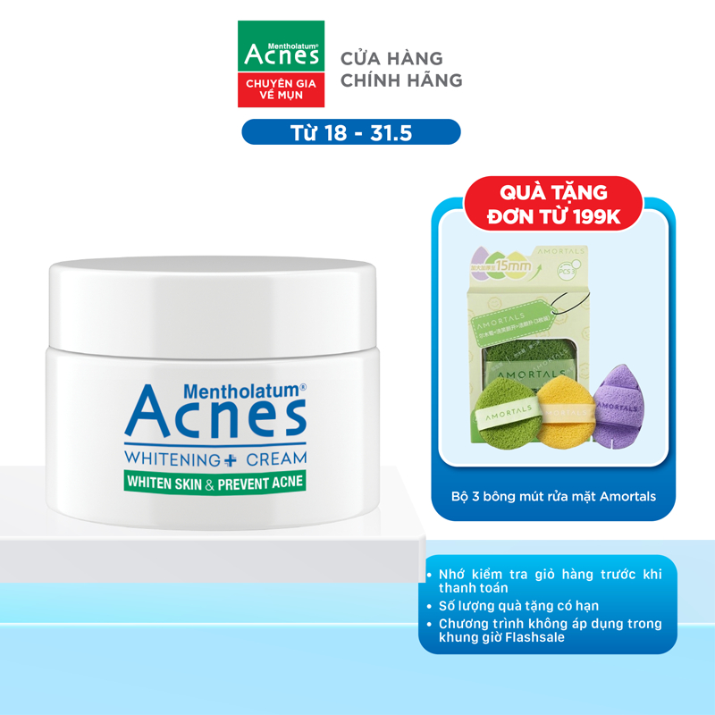 Kem dưỡng trắng da Acnes Whitening+ Cream 50g