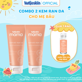Combo 02 kem rạn da KUTIESKIN MAMA 50g Giúp Dưỡng Ẩm, Dịu Da, Hỗ Trợ Cải Thiện Rạn Da