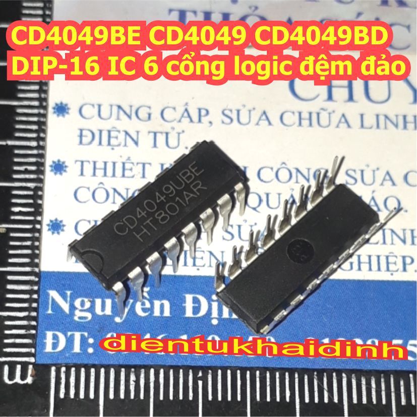 5 con CD4049BE CD4049 CD4049BD 4049 DIP-16 IC 6 cổng logic đệm đảo kde4619