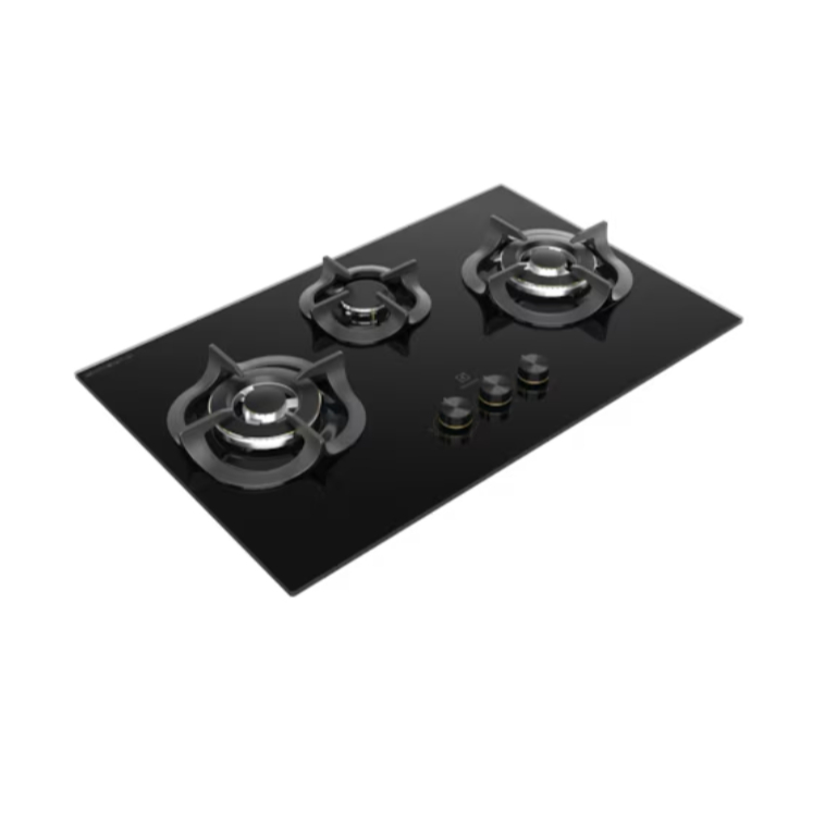 [CHÍNH HÃNG]  Bếp Gas Âm 3 Vùng Nấu Electrolux EHG8321BC - Kính Cường Lực - Ngang 80cm - Công Suất 5