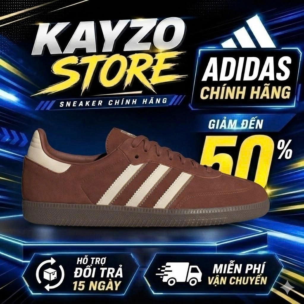 [KAYZO - Chính hãng] Giày Adidas Samba OG 'Preloved Brown'