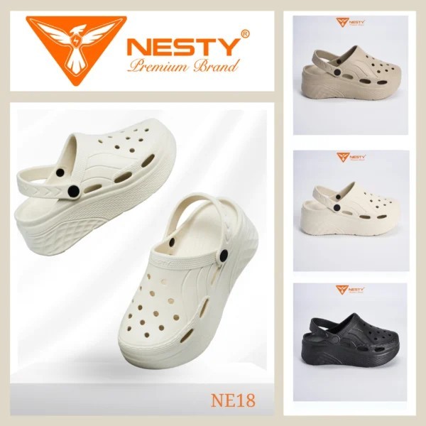 Dép sục cao 6 phân NESTY - NE18 chính hãng, sục nam nữ êm nhệ, chống trượt