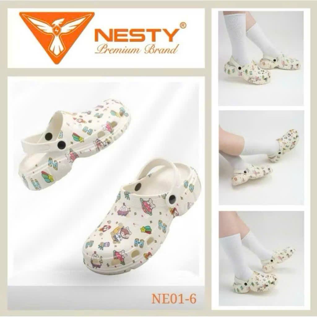 Dép Sục Nam Nữ NESTY Họa Tiết Hình Mini - NE01-6 chính hãng, sục êm nhẹ chống trượt