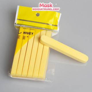 ( Bịch 12 Miếng ) Mút Bông Nở Rửa Mặt Bọt Biển Có Thể Tái Sử Dụng Nhiều Lần