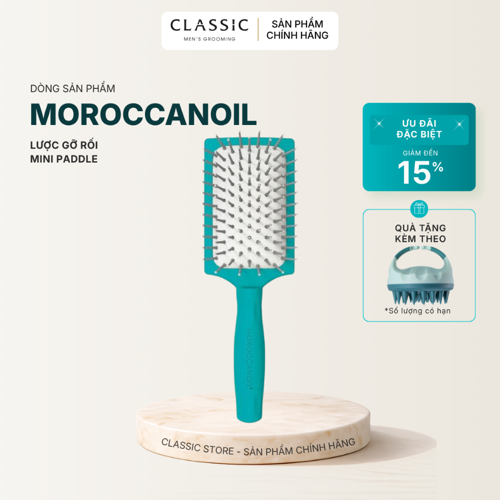 Lược Gỡ Rối Moroccanoil Mini Paddle Brush
