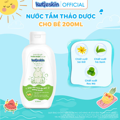 Nước tắm gội thảo dược cho bé Kutieskin 200ml/ 500ml