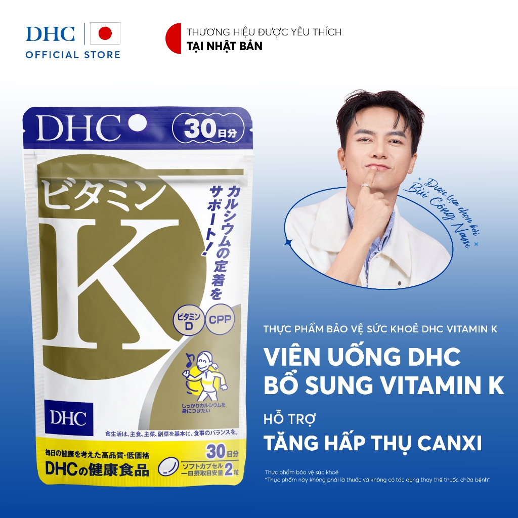 [HSD 04/2027] Viên uống DHC Vitamin K (30-day supply) - Thực phẩm chức năng DHC Vitamin K