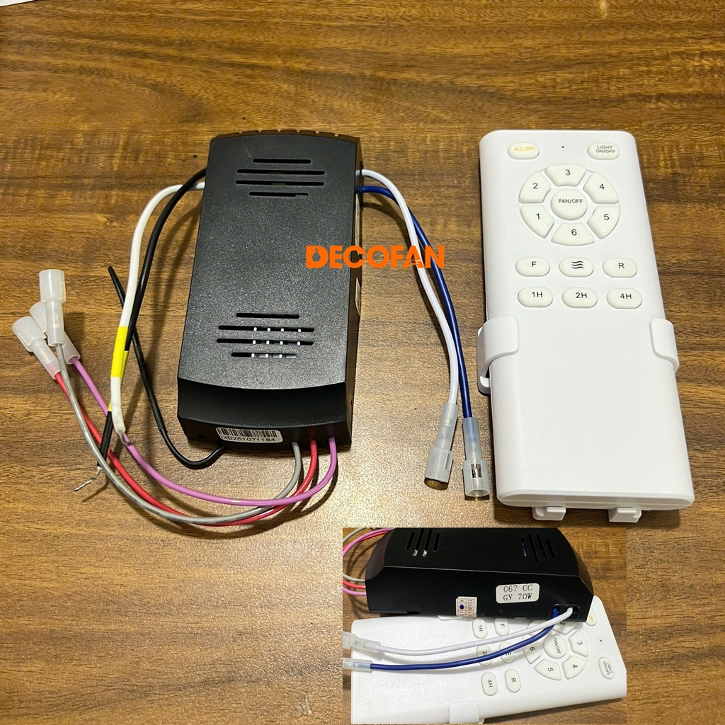 Bộ điều khiển quạt trần DC 6 số dùng thay thế cho quạt trần có loại cùng thông số