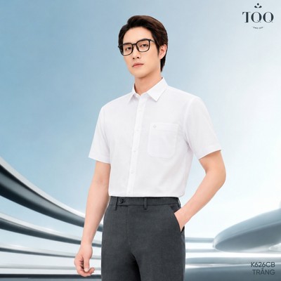 Áo Sơ Mi Nam Không Cần Là Ủi Nhiều TQQ Ngắn Tay Họa Tiết Kẻ Vải Đanh Mịn Lịch Lãm K626CB
