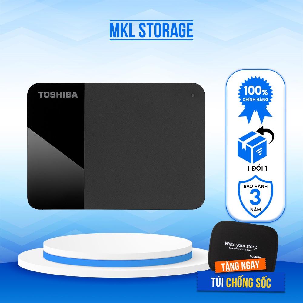 ( TẶNG TÚI ĐỰNG ) Ổ Cứng Di Động HDD Toshiba Canvio Ready B3 1TB 2TB 4TB USB 3.2 Gen1 - Storage Shop