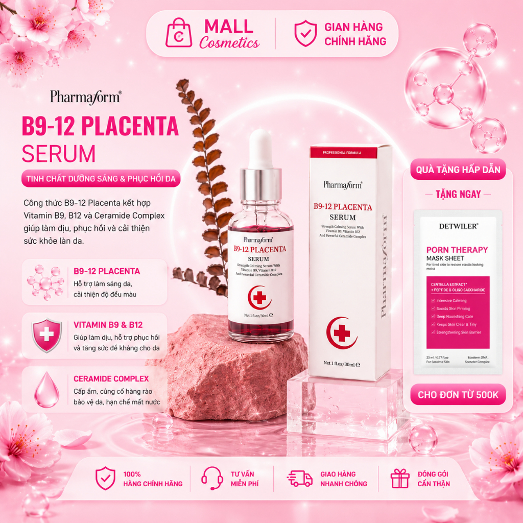 Serum phục hồi da và chống lão hóa  Pharmaform B9-12 Placenta