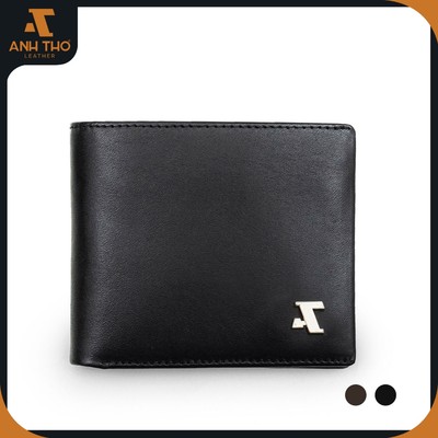 Ví da EMO form vừa 11x9.5, chất da Nappa nhập khẩu mềm mịn, kèm hộp đựng, bảo hành 03 năm, Anh Tho Leather