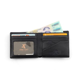 Ví da EMO form vừa 11x9.5, chất da Nappa nhập khẩu mềm mịn, kèm hộp đựng, bảo hành 03 năm, Anh Tho Leather
