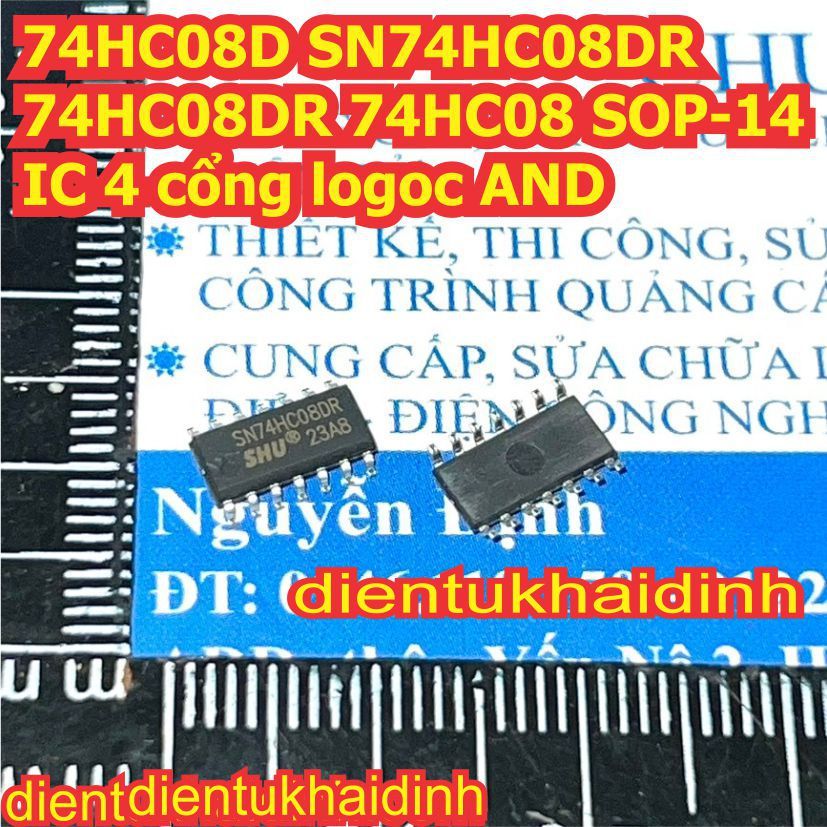 10 con 74HC08 74HC08D SN74HC08DR 74HC08DR SOP-14 IC 4 cổng logoc AND kde5251