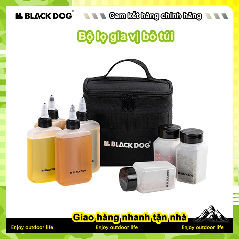 Blackdog Portable Mini Seasoning Chai Set Cắm trại ngoài trời Nguồn cung cấp dã ngoại BBQ Seasoning 