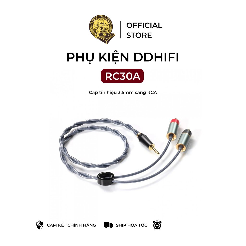 Cáp tín hiệu âm thanh DDHIFI RC30A | 3.5mm sang RCA