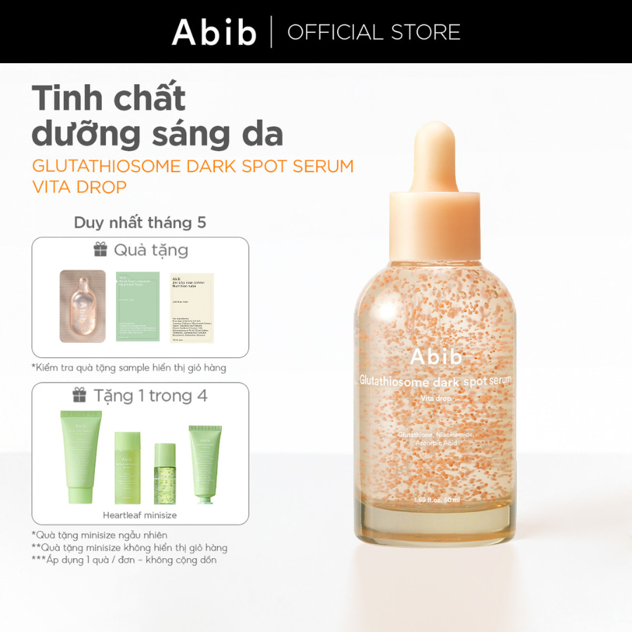 Tinh chất dưỡng sáng da, mờ thâm Abib Glutathiosome dark spot serum Vita drop 50ml