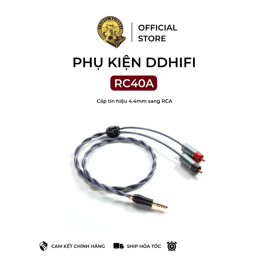 Cáp tín hiệu âm thanh DDHIFI RC40A | 4.4mm sang RCA